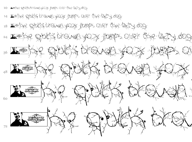FTF Hutan Rantingee font waterfall